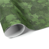 Cadeau Papier d'enveloppement Camo Feuille de couverture (Coin rond)