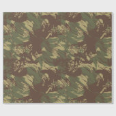 Cadeau Papier d'enveloppement CAMO rhodésien (Plat)