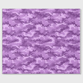 Cadeau Papier d'enveloppement Camouflage violet (Plat)
