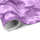 Cadeau Papier d'enveloppement Camouflage violet (Coin rond)