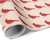 Cadeau Papier d'enveloppement cardinal (Coin rond)