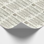 Cadeau Papier d'enveloppement Carol de Noël médiéval (Coin)