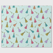 Cadeau Papier d'enveloppement Casquettes de parti (Plat)