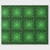 Cadeau Papier d'enveloppement céleste vert (Plat)