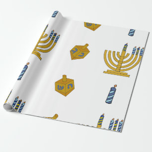 Cadeau Papier d'enveloppement Chanukah