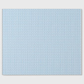 Cadeau Papier d'enveloppement Chevron à aquarelle bleu (Plat)