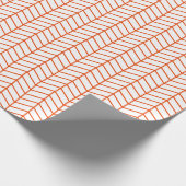 Cadeau Papier d'enveloppement Chevron - Orange brillant s (Coin)