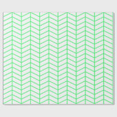 Cadeau Papier d'enveloppement Chevron - Vert clair sur bl (Plat)