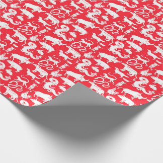 Cadeau Papier d'enveloppement chinois Zodiac