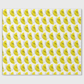 Cadeau Papier d'enveloppement Citrus Lemon (Plat)