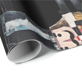 Cadeau Papier d'enveloppement classique de Noël (Coin rond)