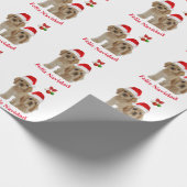 Cadeau Papier d'enveloppement Cocker spaniel Feliz Navida (Coin)