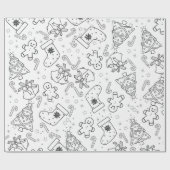 Cadeau Papier d'enveloppement colorant Festive Noël (Plat)