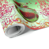 Cadeau Papier d'enveloppement coloré avec coeur (Coin rond)