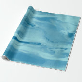 Cadeau Papier d'enveloppement coloré bleu (Déroulé)