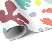 Cadeau Papier d'enveloppement coloré moderne (Coin rond)