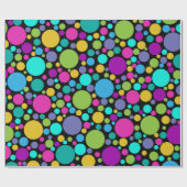 Cadeau Papier d'enveloppement coloré par points (Plat)