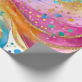 Cadeau Papier d'enveloppement coloré Résumé Conception (Coin)