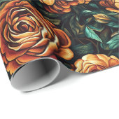 Cadeau Papier d'enveloppement cool Rose (Coin rond)