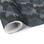 Cadeau Papier d'enveloppement corbeau Esprit animal Corbe (Coin rond)