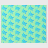 Cadeau Papier d'enveloppement côtier de la plage de la to (Plat)