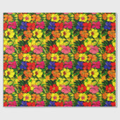 Cadeau Papier d'enveloppement couleur Hibiscus (Plat)