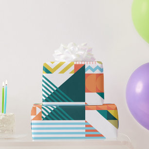 Cadeau Papier d'enveloppement couleur Motif