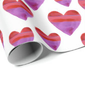 Cadeau Papier d'enveloppement couleur rouge pourpre (Coin rond)