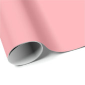 Cadeau Papier d'enveloppement couleur solide clair rose c (Coin rond)