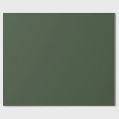 Cadeau Papier d'enveloppement couleur solide vert Sage (Plat)