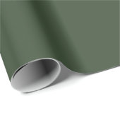 Cadeau Papier d'enveloppement couleur solide vert Sage (Coin rond)