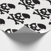 Cadeau Papier d'enveloppement crâne et os (Coin)