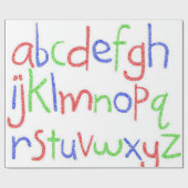 Cadeau Papier d'enveloppement d'Abc (Plat)