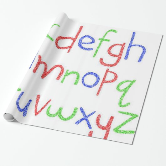 Cadeau Papier d'enveloppement d'Abc (Déroulé)