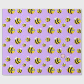 Cadeau Papier d'enveloppement d'abeille (Plat)