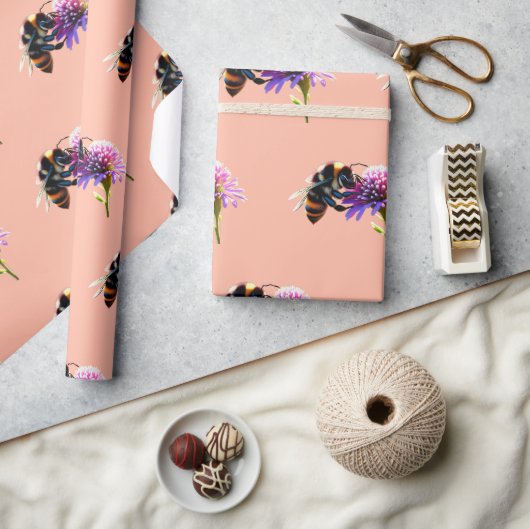 Cadeau Papier d'enveloppement d'abeilles (Artisanat)