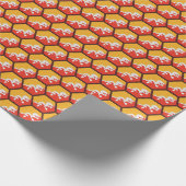 Cadeau Papier d'enveloppement d'abeilles du drapeau du Bh (Coin)