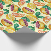 Cadeau Papier d'enveloppement d'agrumes (Coin)
