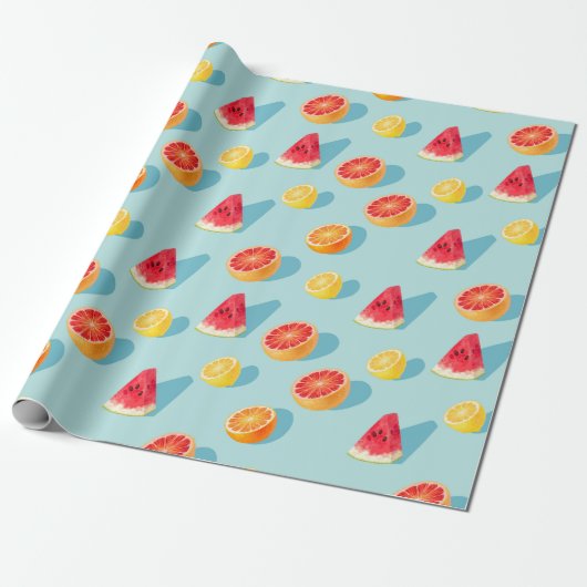 Cadeau Papier d'enveloppement d'agrumes (Déroulé)