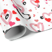 Cadeau Papier d'enveloppement d'amour (Coin rond)