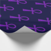 Cadeau Papier d'enveloppement d'Ankh violet (Coin)