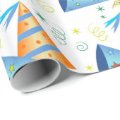 Cadeau Papier d'enveloppement d'anniversaire (Coin rond)