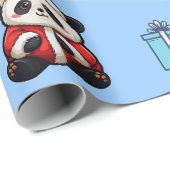 Cadeau Papier d'enveloppement d'anniversaire Cute Panda (Coin rond)