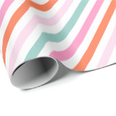 Cadeau Papier d'enveloppement d'anniversaire de fille col (Coin rond)