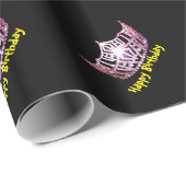 Cadeau Papier d'enveloppement d'anniversaire de Miss Amer (Coin rond)