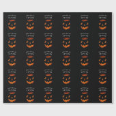 Cadeau Papier d'enveloppement d'anniversaire Halloween pe (Plat)