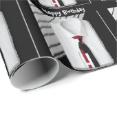 Cadeau Papier d'enveloppement d'anniversaire par dalDesig (Coin rond)