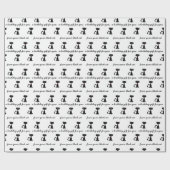 Cadeau Papier d'enveloppement d'anniversaire pour chat pe (Plat)