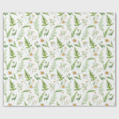 Cadeau Papier d'enveloppement d'aquarelle fleur sauvage e (Plat)