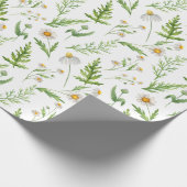 Cadeau Papier d'enveloppement d'aquarelle fleur sauvage e (Coin)